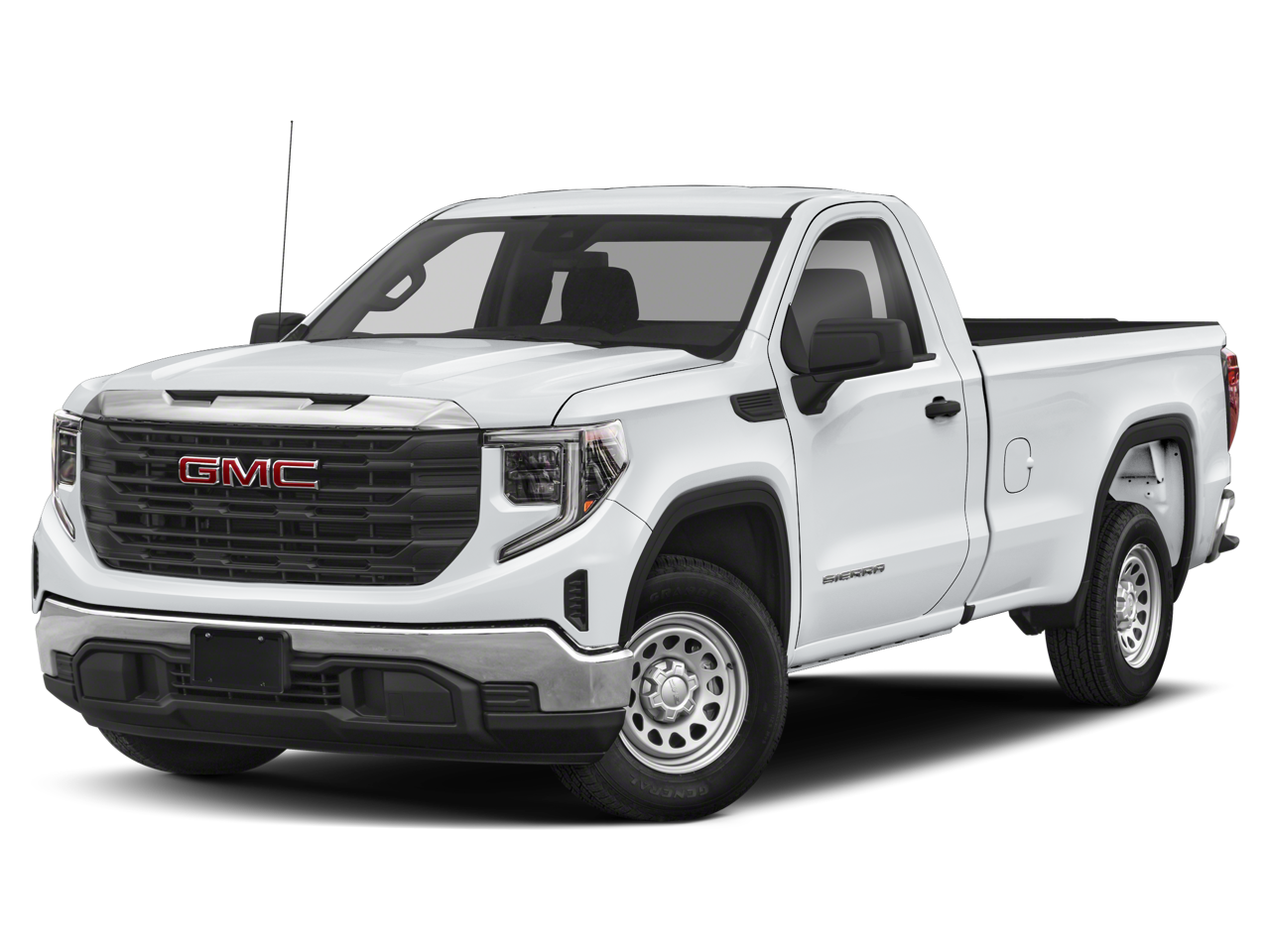 2024 GMC Sierra 1500 Pro in Summit White — front three-quarter view
