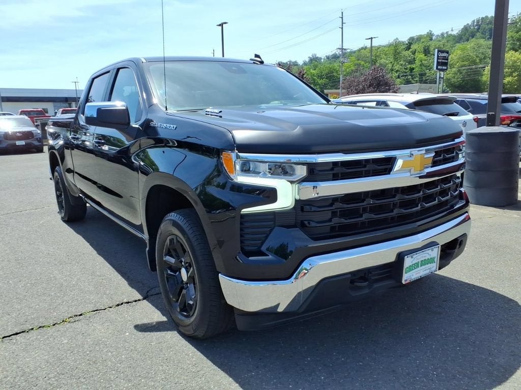2023 Chevrolet Silverado 1500 LT in Black — front three-quarter view