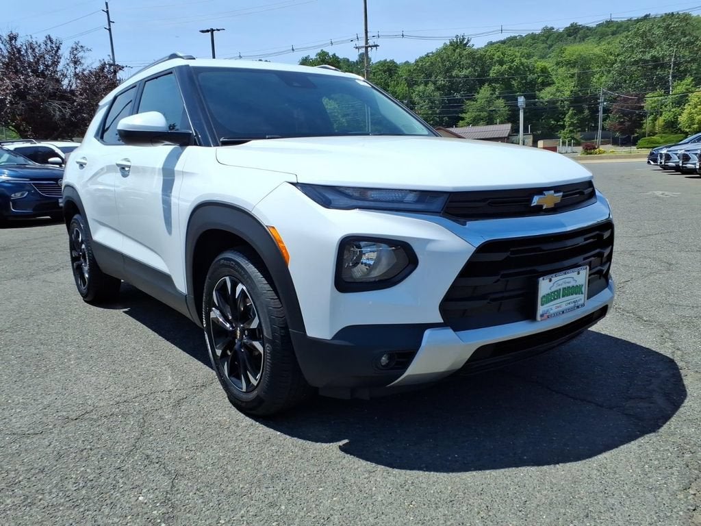 2023 Chevrolet Trailblazer LT in Summit White — front three-quarter view