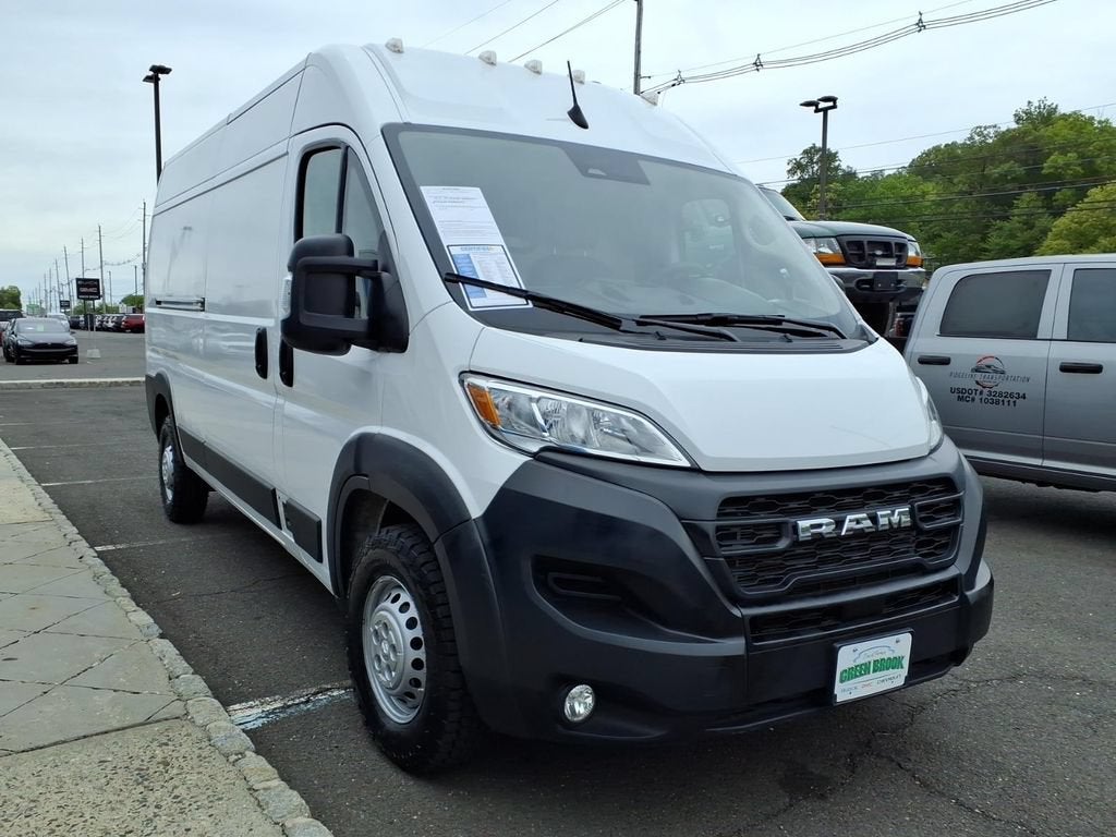 2025 RAM ProMaster Cargo Van Tradesman in White — front three-quarter view